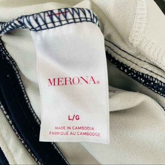 One Piece Navy Stripe Swimsuit - Picture 5 of 5